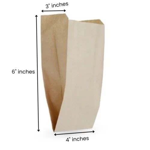 4x3x6 Inches Eco Pack V Bottom Paper Pouch