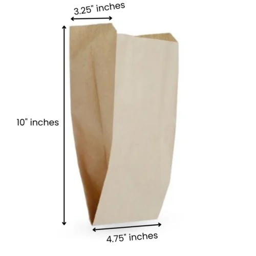 4.75x3.5x10 Inches Eco Pack V Bottom Paper Pouch